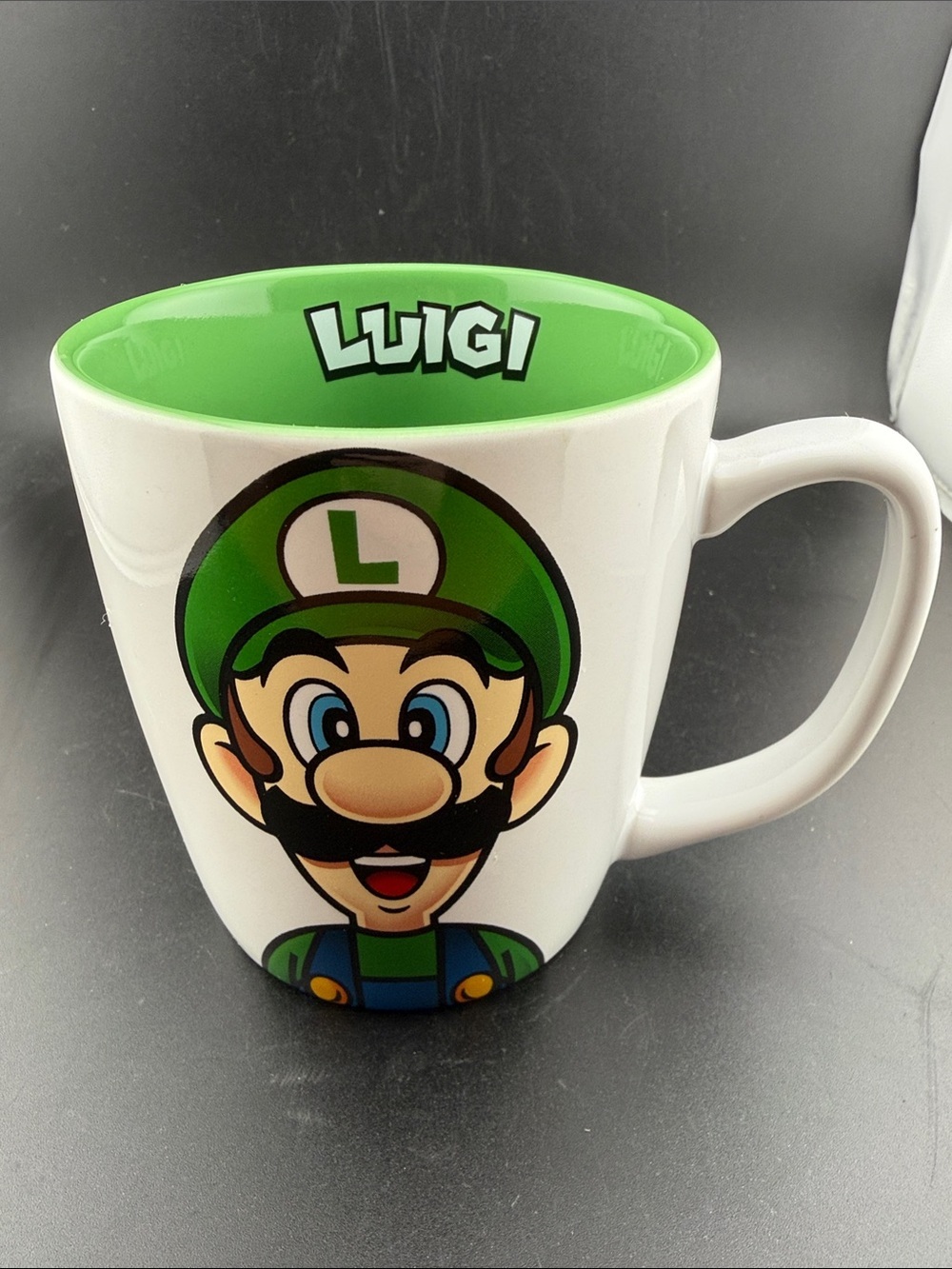 Nintendo World Super Luigi Character Mug Cup Mario Peach Yoshi
